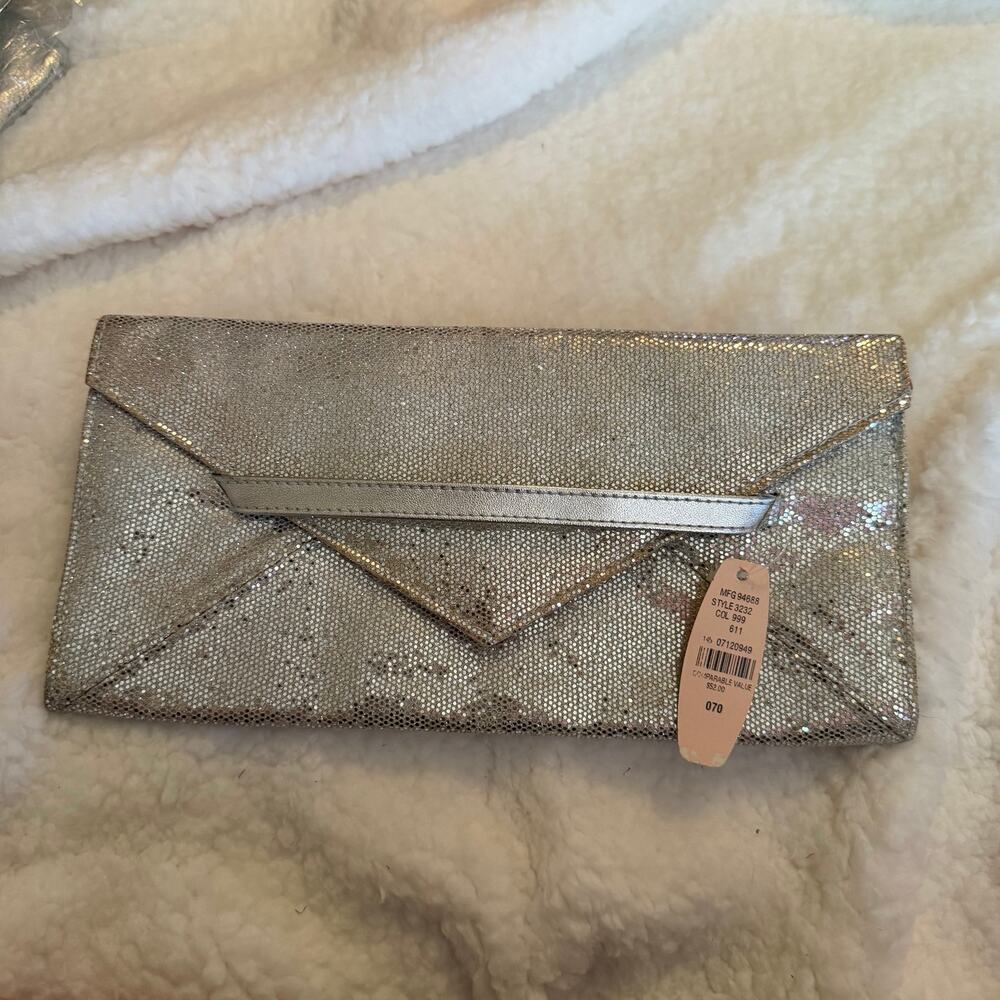 VS silver envelope clutch